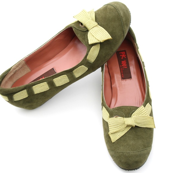 PETER KENT MULTI-GREEN SUEDE/FABRIC CASUAL SHOES - Picture 2 of 4